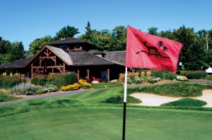 course with ridge flag